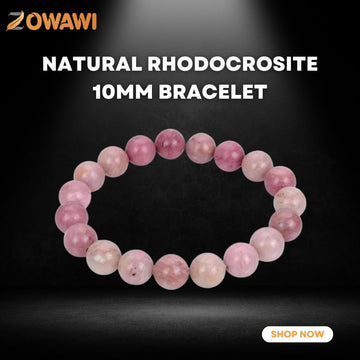 Natural Rhodocrosite 10mm Bracelet