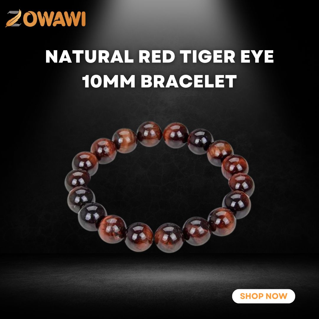 Natural Red Tiger Eye 10mm Bracelet