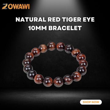 Natural Red Tiger Eye 10mm Bracelet