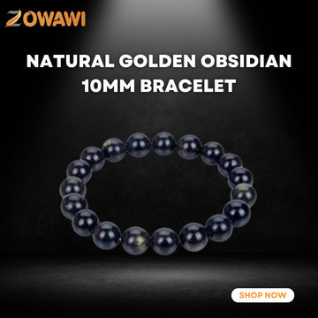 Natural Golden Obsidian 10mm Bracelet