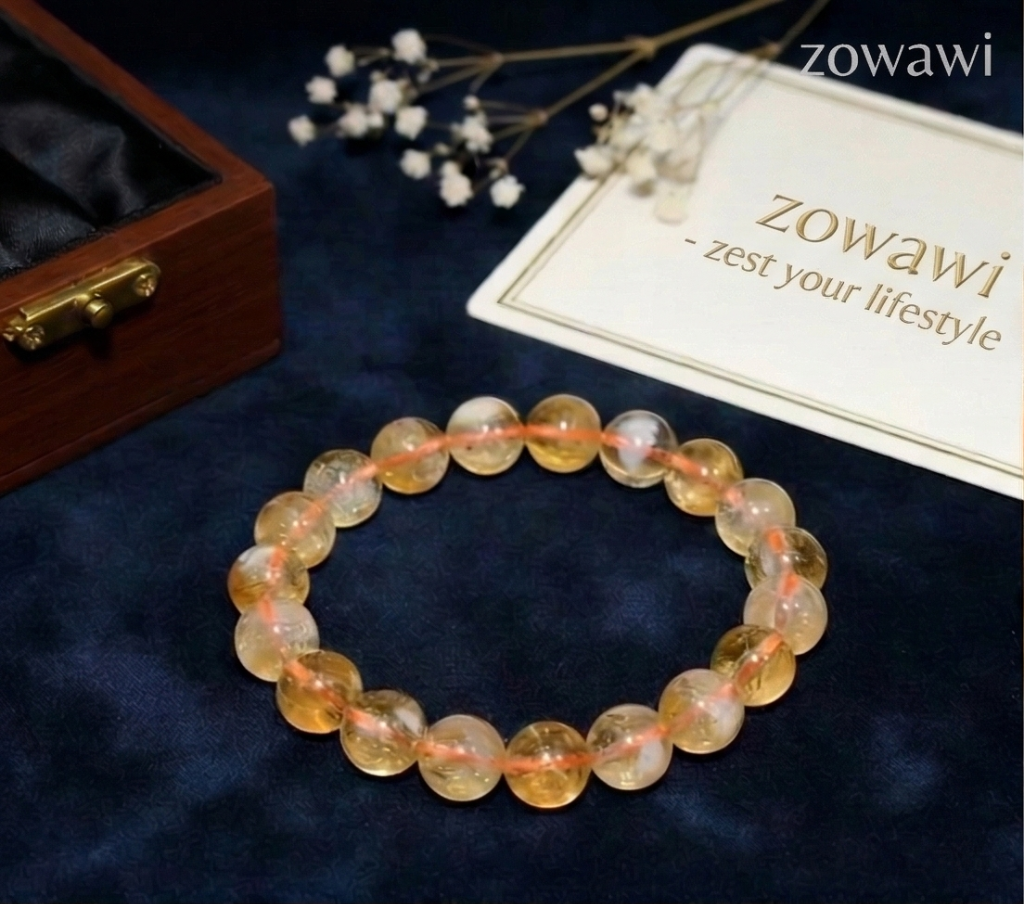 Natural Citrine Bracelet 8mm Beads Size ( 5 pcs combo )