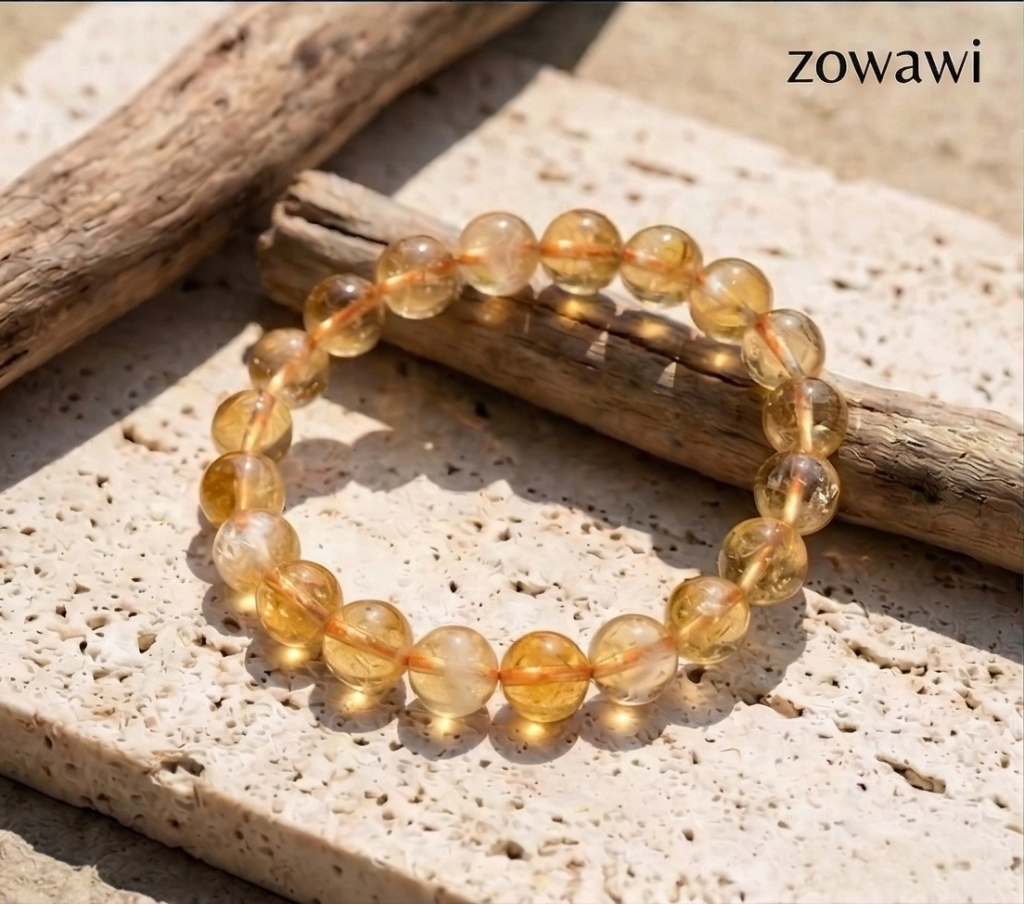 Natural Citrine Bracelet 8mm Beads Size ( 5 pcs combo )