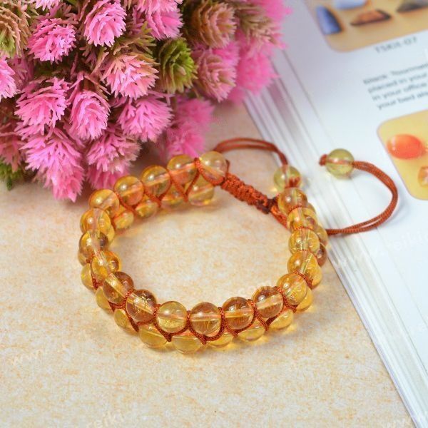 Natural Citrine Premium Quality Bracelet 8mm Beads Size