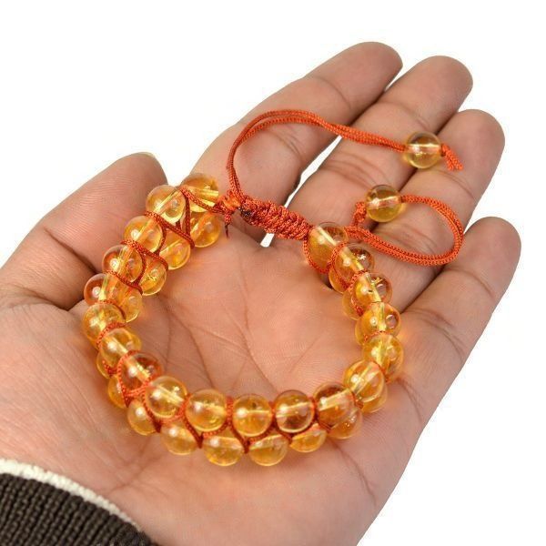 Natural Citrine Premium Quality Bracelet 8mm Beads Size