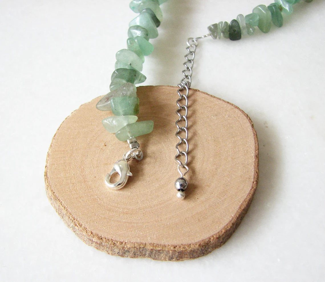 Green Aventurine Chips Necklace