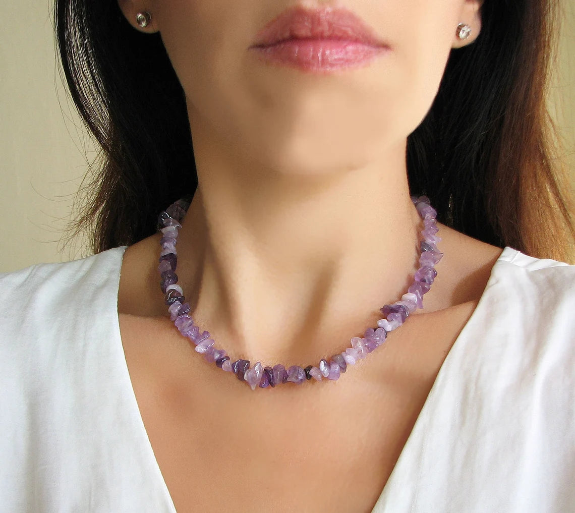 Amethyst Chips Necklace