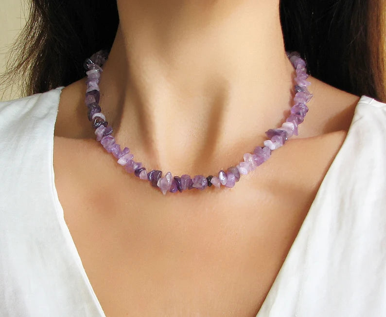 Amethyst Chips Necklace