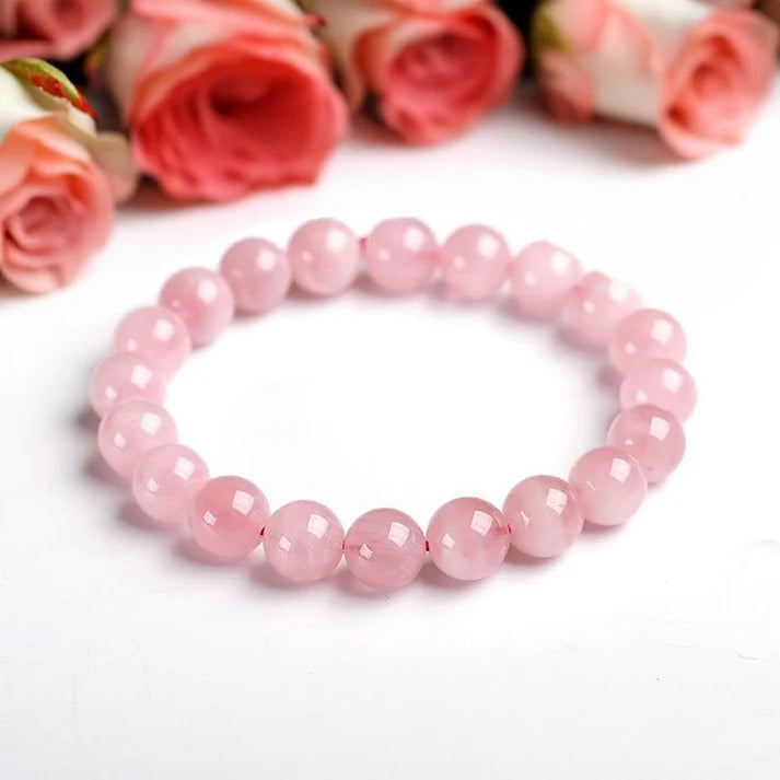 Rose Quartz Bracelet 5pcs Combo 8mm Beads Size