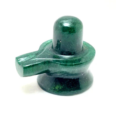 Natural Green Jade Shivling For Pooja Weight 500ct