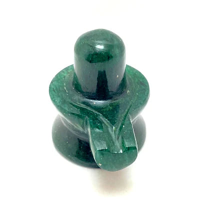 Natural Green Jade Shivling For Pooja Weight 500ct