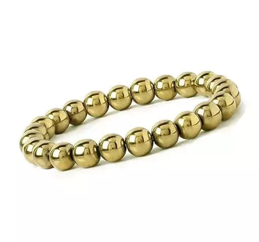 Money Magnet Golden Hematite Unisex Bracelet
