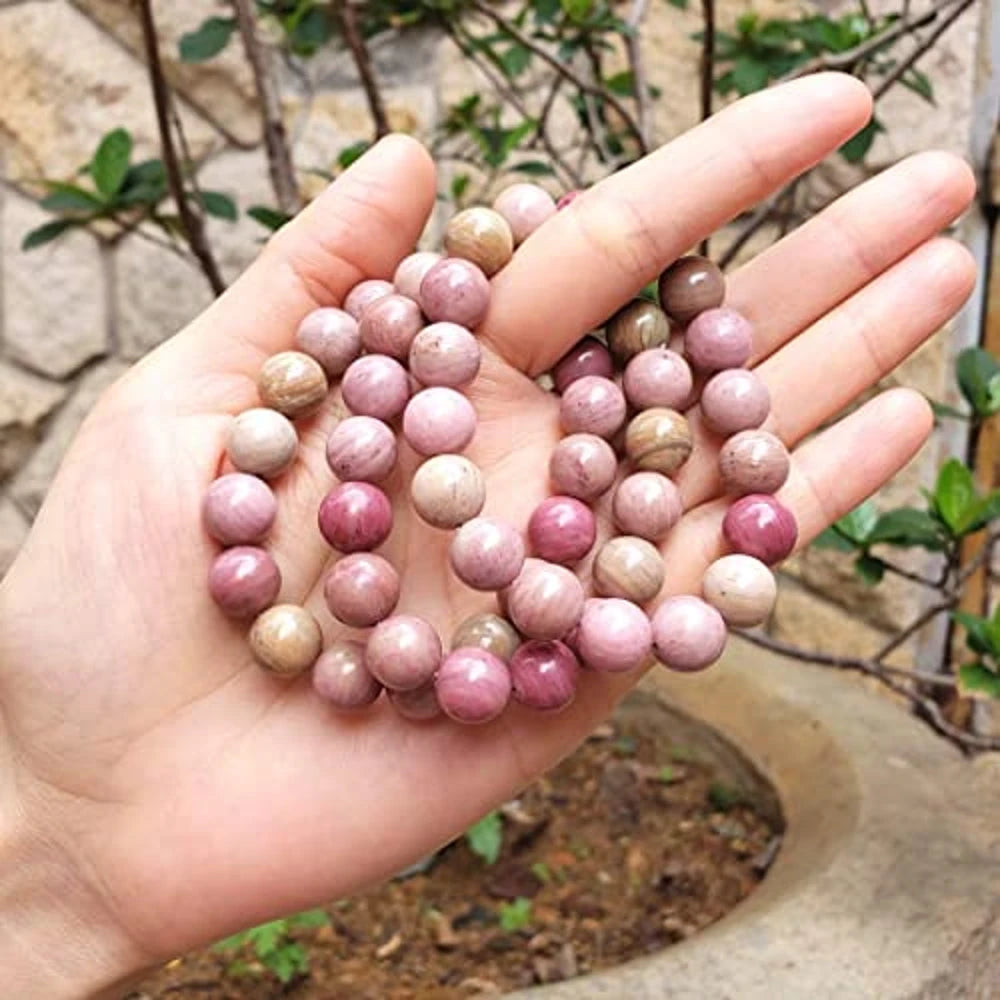 Natural Rhodocrosite 10mm Bracelet