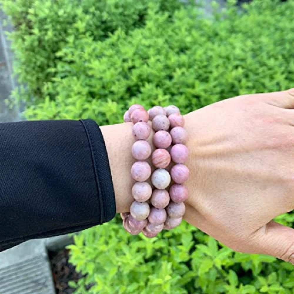 Natural Rhodocrosite 10mm Bracelet