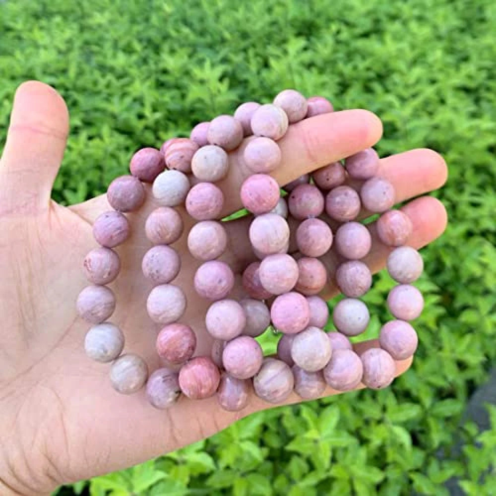 Natural Rhodocrosite 10mm Bracelet
