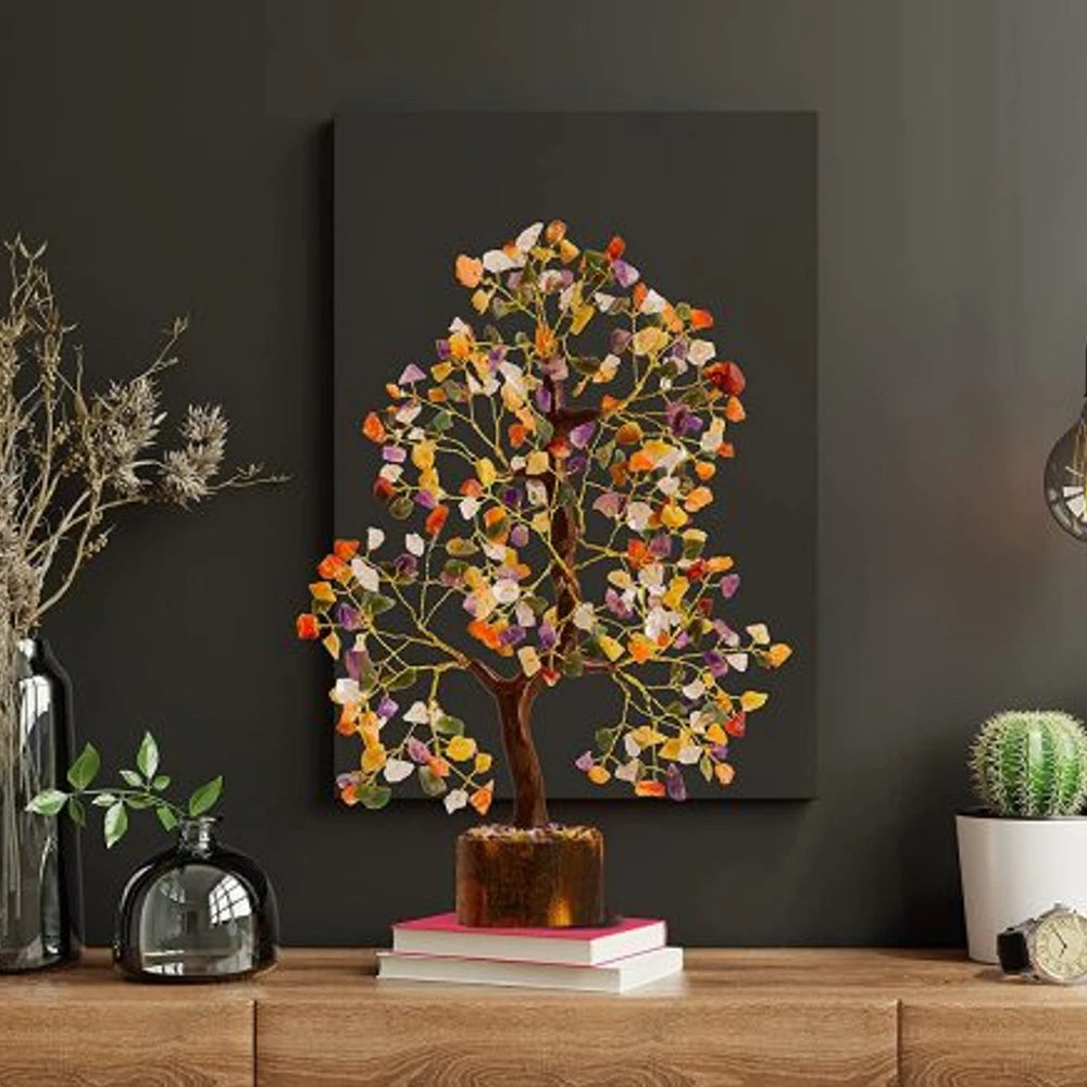 Mix Seven Chakra Crystal Tree for Good Luck 300 Beads
