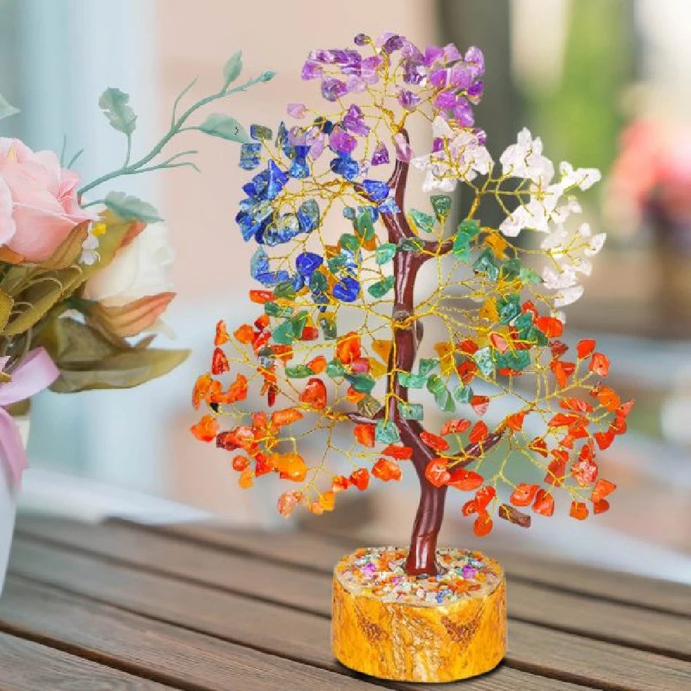 Natural 7 Chakra Tree 300 Beads