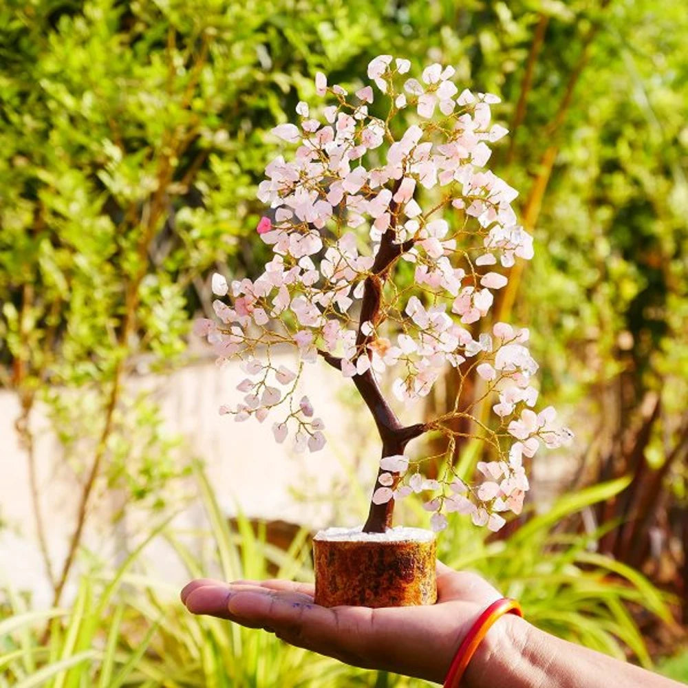 Natural Rose Quartz Tree 300 Beads