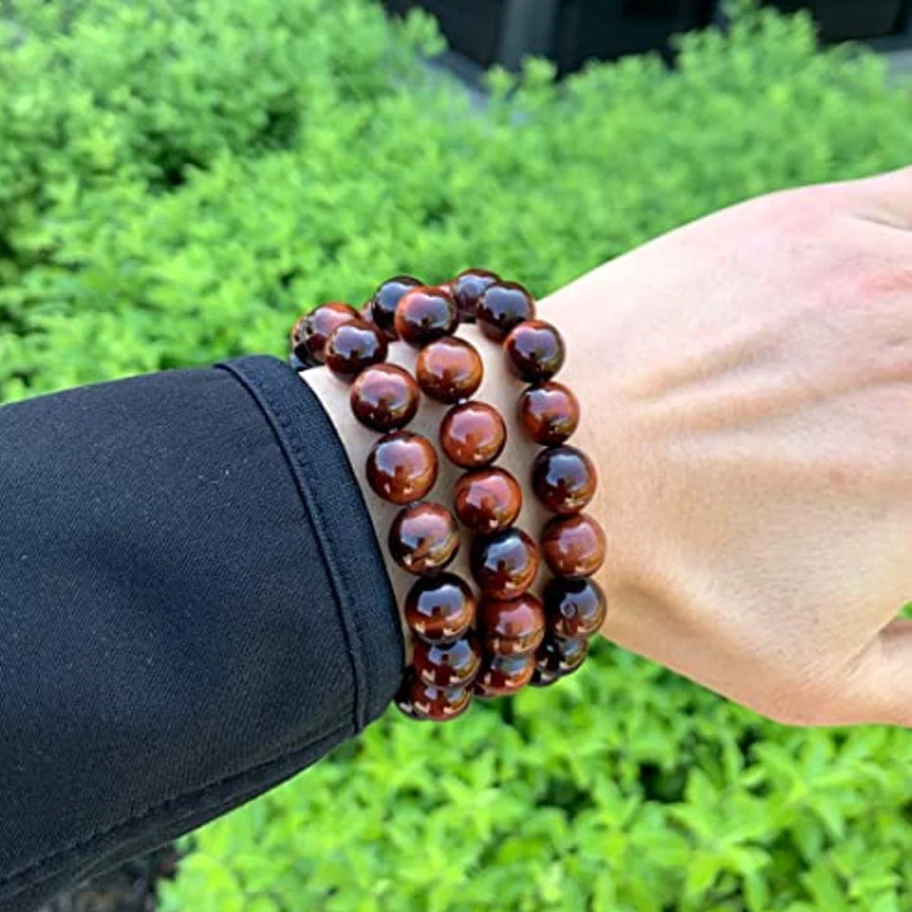 Natural Red Tiger Eye 10mm Bracelet