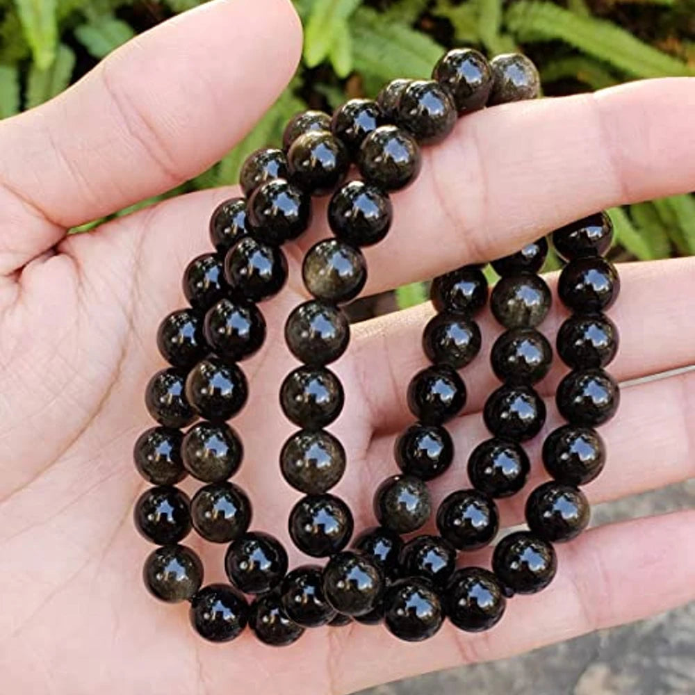 Natural Golden Obsidian Bracelet