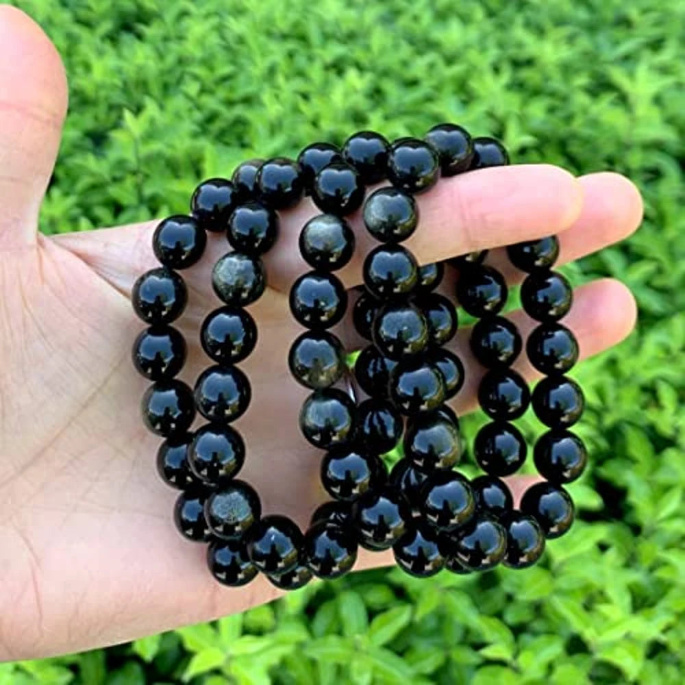 Natural Golden Obsidian 10mm Bracelet
