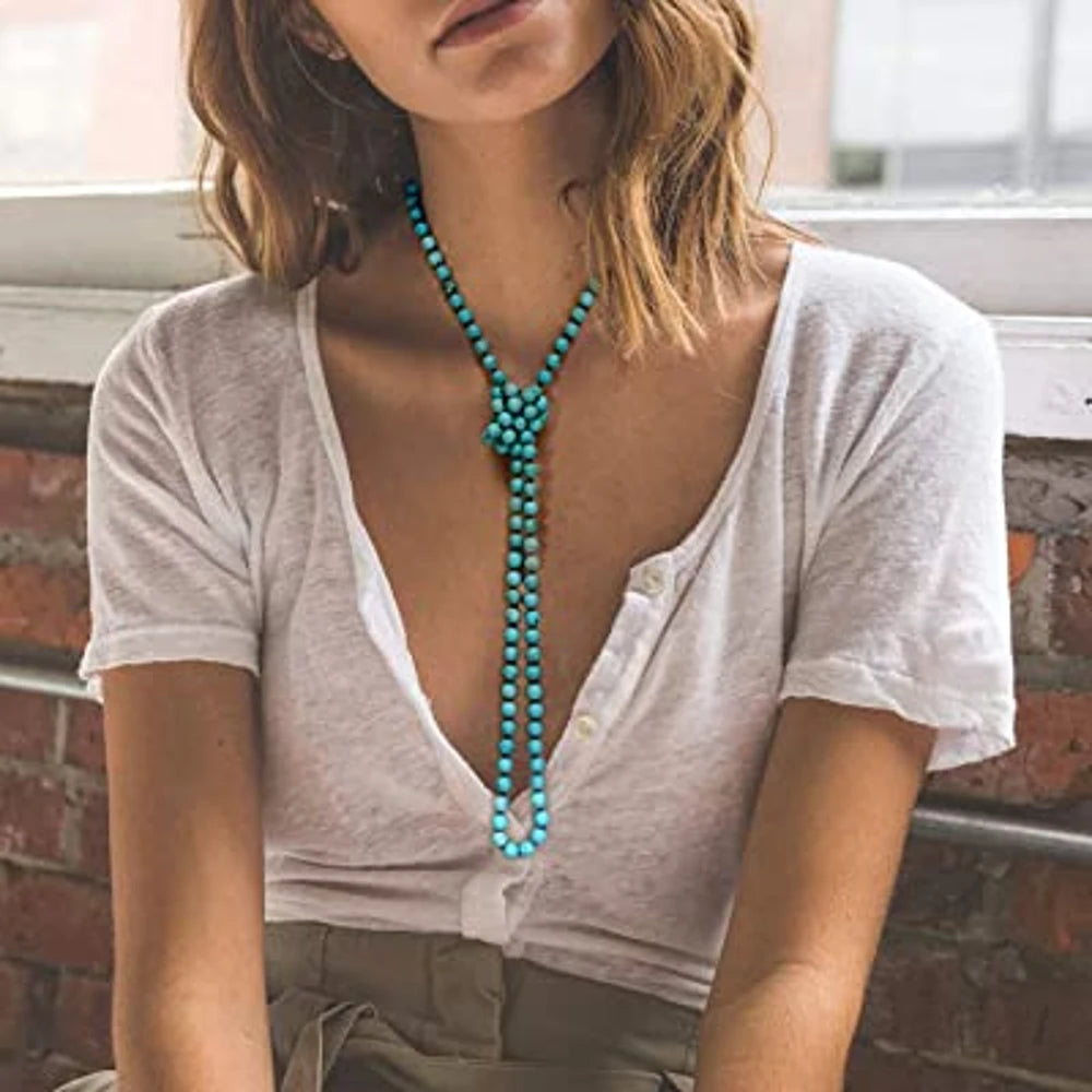 Natural Turquoise Beads Endless Necklaces
