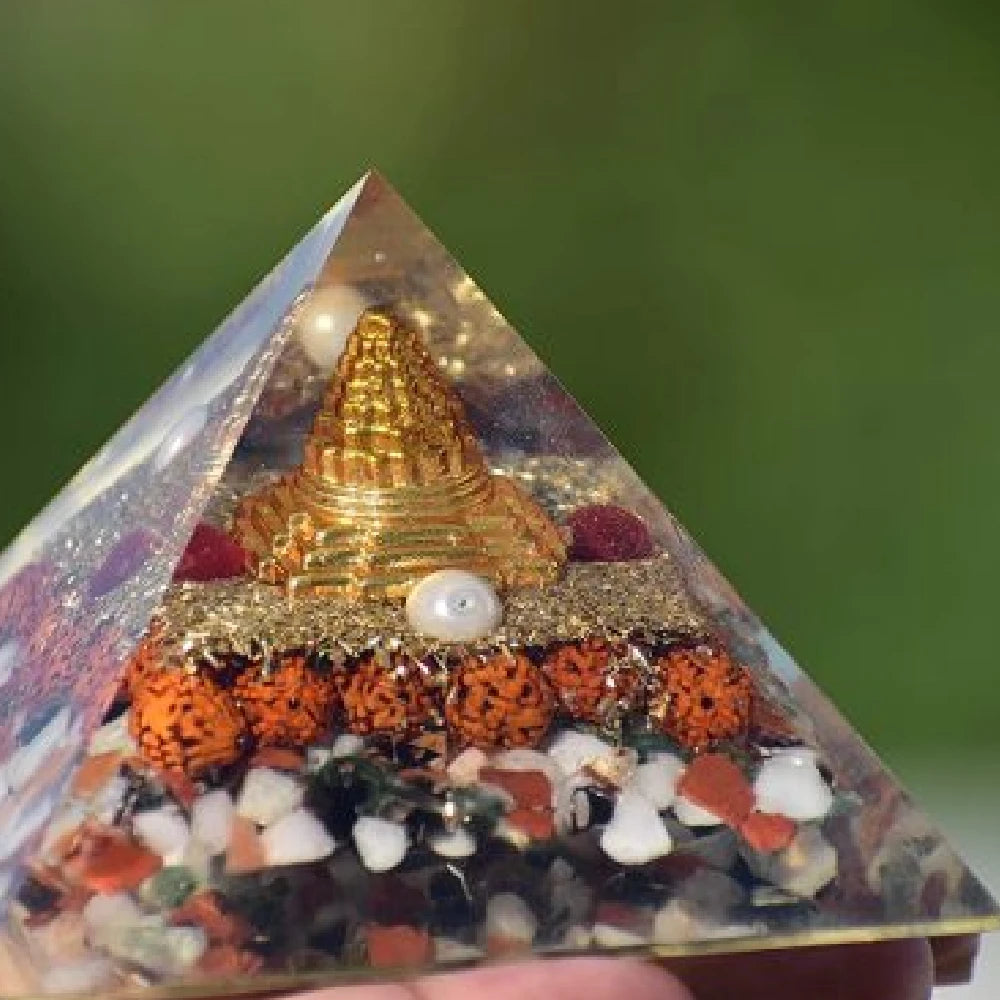Shree Yantra Orgonite Money Attraction Pyramid