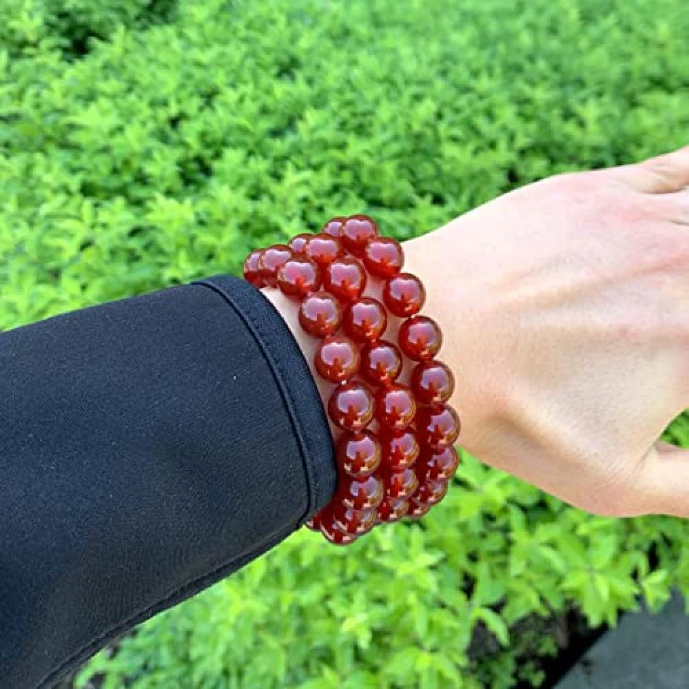 Natural Carnelian 10mm Bracelet