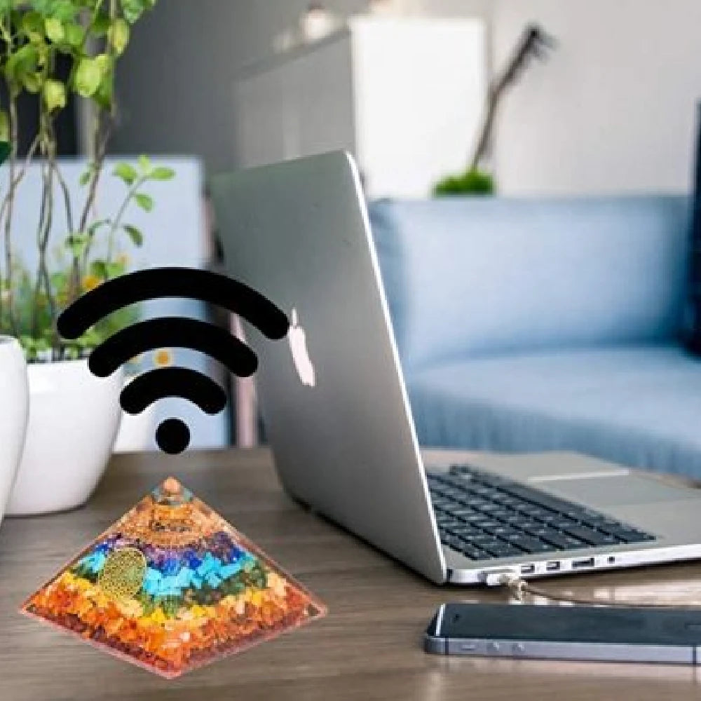 7 Chakra Pyramid Copper Flower of Life