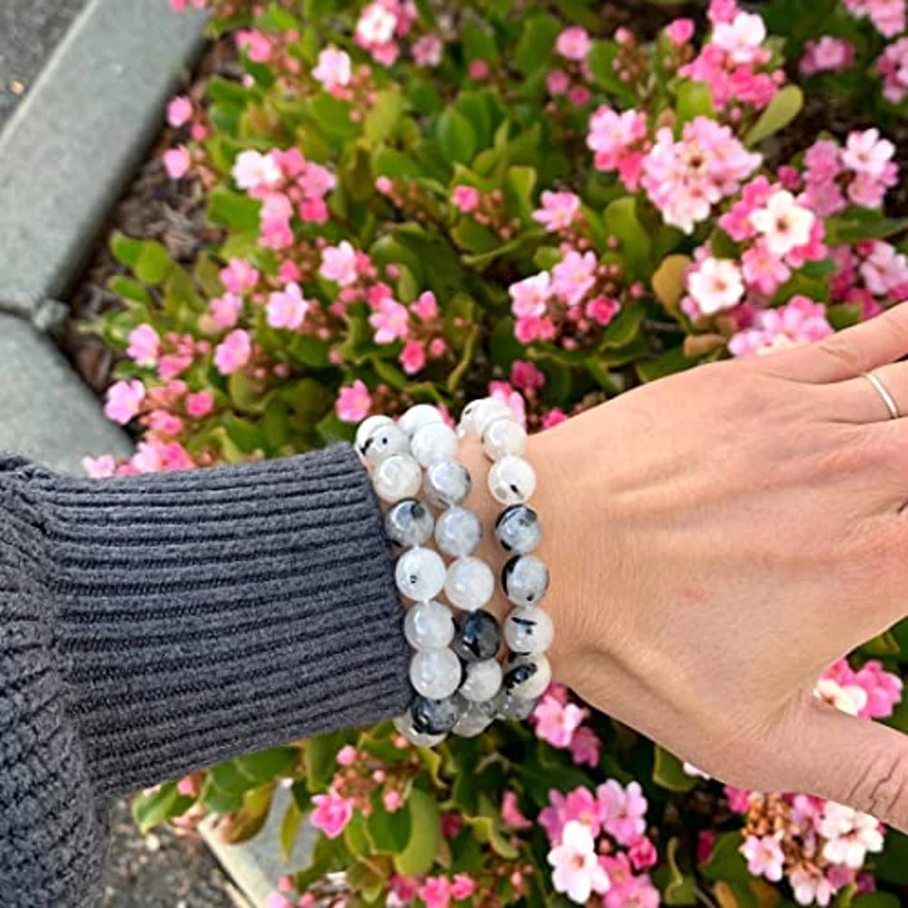 Natural Black Rutile 10mm Bracelet