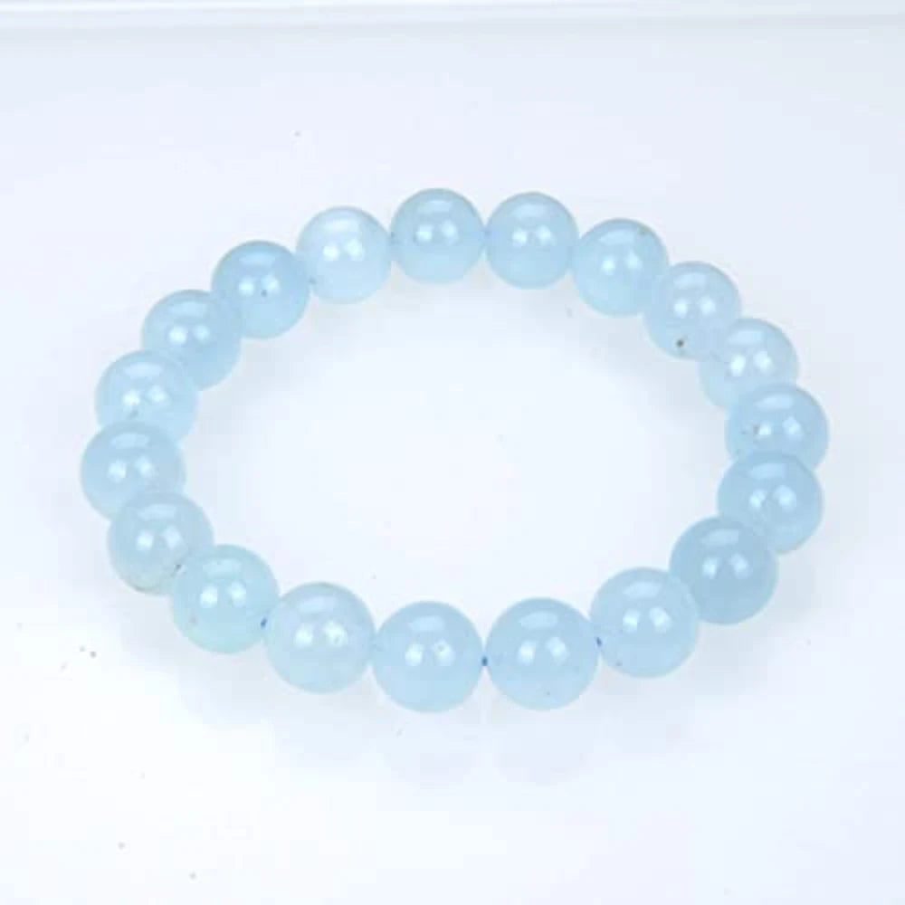 Natural Aquamarine 10mm Bracelet