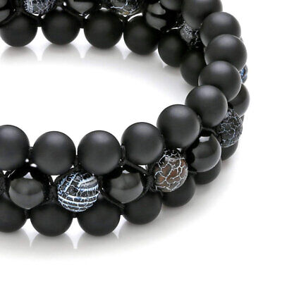 Black Obsidian Dragon vein Combination Bracelet