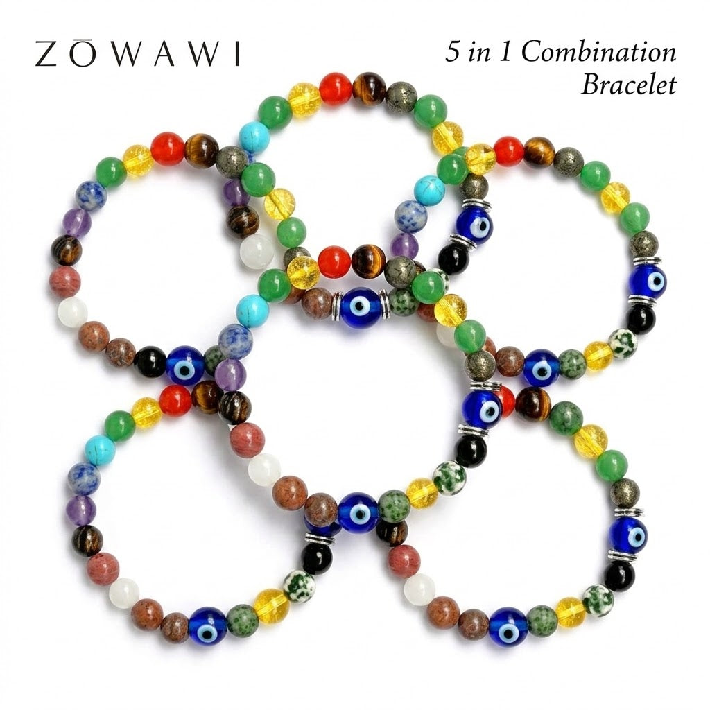 5 in 1 Combination Bracelet , 5pcs Combo